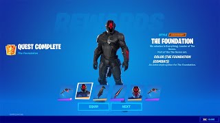 How to Unlock The Foundation Combat Edit Style in Fortnite Complete all of The Foundation Quests [upl. by Perretta718]