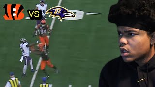 LAMAR amp BURROW DUELING Baltimore Ravens vs Cincinnati Bengals Reaction [upl. by Schlosser]