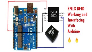 EM18 RFID Reader Module Working and Interfacing with Arduino Hindi [upl. by Ednew]