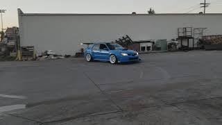 Drift test w RWD converted Subaru WRX STi [upl. by Atoel]