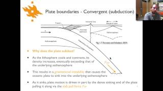 Geodynamics  Lecture 22 Convergent plate boundaries [upl. by Rushing]