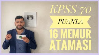 KPSS 70 PUANLA 16 MEMUR ATAMASI SEDDK PERSONEL ALIMI ONLİNE MEMUR ALIMI [upl. by Gone]