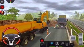 JCB Construction Site Cargo Truck Driving  Truck Simulator Europe Nonstop Android Gameplay 2024 [upl. by Gallagher]