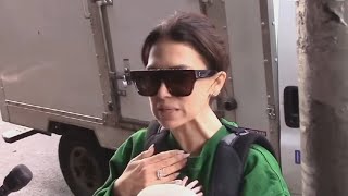 ‘Exotic’ Hilaria Baldwin slips into ‘native Spanish tongue’ in front of paparazzi [upl. by Riess]