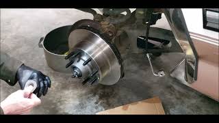 Part 2 1997 OBS Ford F350 PowerStroke Diesel Front Brake Replacement [upl. by Ioab]