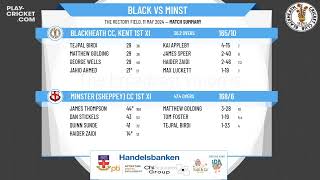 Blackheath CC Kent 1st XI v Minster Sheppey CC 1st XI [upl. by Dianna]