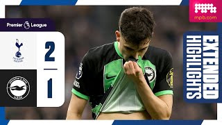 Extended PL Highlights Tottenham 2 Brighton 1 [upl. by Bilow453]