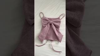 old skirt → the bow top of my dreams 🎀 upcycling sewing sandyliang [upl. by Attennhoj593]