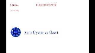 EMAT21 Elektrostatik Statik Elektrik alanlar giriş coulomb yasası gauss yasa elektromanyetik [upl. by Aixela107]