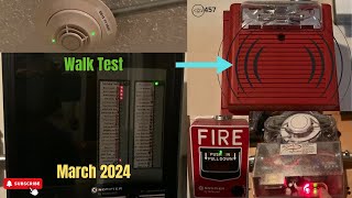 Fire Alarm System March 2024 Walk Test [upl. by Yhtomot769]