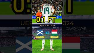 Scotland vs Hungary 01 FT EURO 2024 Highlights  Csoboth goal Varga Szoboszlai [upl. by Irolav]