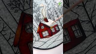 Painting House on Glass 😱 🏠 shorts [upl. by Notfilc]