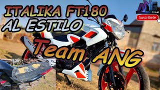 Italika FT180 2018 asi se RESTAURA al ESTILO TEAM ANG [upl. by Elvira405]