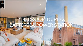 Luxury DUPLEX apartment with AMAZING views  BATTERSEA POWER STATION [upl. by Shelby]