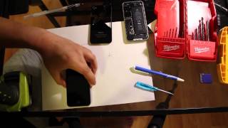 How to Drill Out iPhone Pentalobe Screw stripped stuck screws iPhone 7 7s 6 6s 5s 5 [upl. by Firooc606]