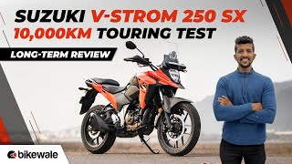 10000km Touring Test on Suzuki VStrom 250 SX Review  Positives Negatives and More  BikeWale [upl. by Hylan]