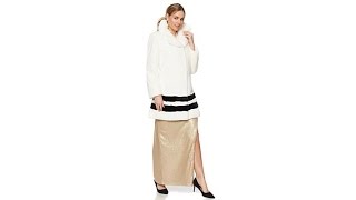 Wendy Williams Faux Fur Striped Jacket [upl. by Ecirtal]