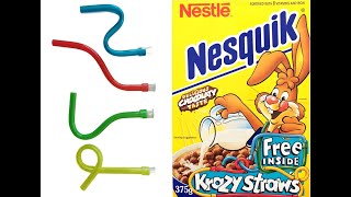 Nesquick Krazy Cereal Straws 1997 [upl. by Salokkin]