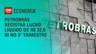 Petrobras registra lucro líquido de R 326 bi no 3° trimestre  CNN NOVO DIA [upl. by Fassold]