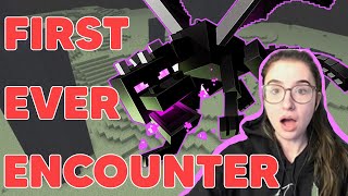 FIGHTING THE ENDER DRAGON FOR THE FIRST TIME EVER [upl. by Wahkuna]