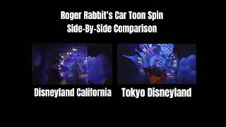 Roger rabbits car Toon spin side by side comparison in Tokyo and Disneyland California [upl. by Euqinna]