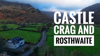 Castle Crag and Rosthwaite  Lake District by drone [upl. by Eugeniusz156]