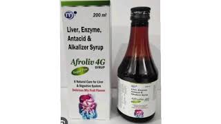 Afroliv 4G SYRUP Liver Enzyme Antacid amp Alkalizer Syrup A Natunsi Care for Liver Digestive System [upl. by Aenneea]