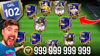 102 DE GRL  LA MEJOR PLANTILLA DEL MUNDO EN FC MOBILE 😱💰 [upl. by Nuawaj]