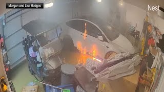 Florida family loses home after water from Helene flooding ignited Tesla battery [upl. by Ennirac]