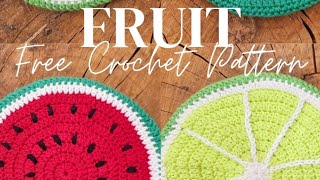 Quick and Easy Tutorial Crocheted FruitShaped Pot Holders  Perfect for Summer [upl. by Ykcir]