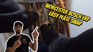 Worcester Bosch ERP Plate Heat Exchanger Replacement Made Easy [upl. by Airaet541]