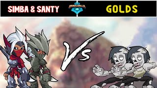 BEST OF SIMBA amp SANTY  Brawlhalla 2v2 Highlights [upl. by Nibot]