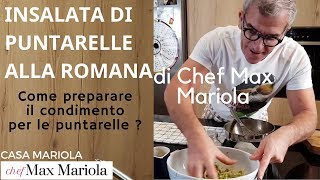 INSALATA DI PUNTARELLE ALLA ROMANA e COME CONDIRLE  la video ricetta di Chef Max Mariola [upl. by Ansev]