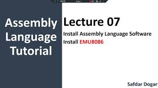 How to Install EMU8086  Install Assembly Language Software EMU8086 Assembly Language Programming [upl. by Durston]