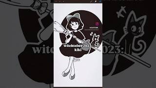 kiki for witchtober inktober drawing art studioghibli ghibli kikisdeliveryservice artist [upl. by Rennie44]