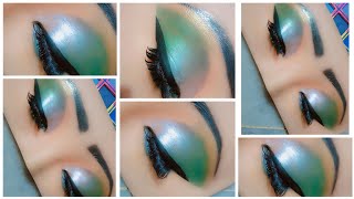 gorgeous green eyes makeup look 💚 step by step eyes makeup tutorials 💖 [upl. by Wachtel]