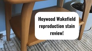 Heywood Wakefield table restoration reproduction stain review [upl. by Judah]