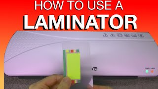 How to use a LAMINATOR [upl. by Pattison]