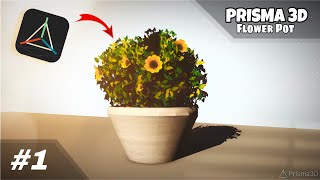 Prisma 3d realistic flower pot scene 3d Part1 animation  prisma3d animation [upl. by Llemej185]