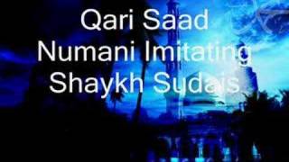 Imitation of Shaykh Shuraim and Sudais by Qari Nomani PART 1 [upl. by Maretz]