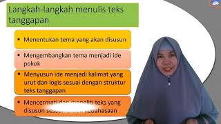 Bahasa Indonesia Kelas 9 bab IV Teks Tanggapan Pertemuan 5 [upl. by Dor738]