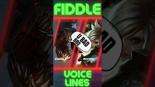 Fiddlesticks First Encounter Voice Lines Part 1 shorts leagueoflegends leagueoflegendsclips [upl. by Jon237]