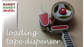 Packing tape dispenser How to load and use packing tape dispenser video [upl. by Amis]