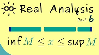 Real Analysis 6  Supremum and Infimum [upl. by Sigler]