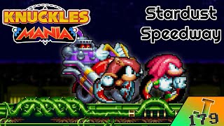 Knuckles Mania Stardust Speedway Act 1 Sprite Animation [upl. by Lishe]