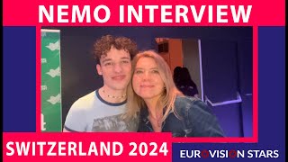 Interview with Nemo quotThe Codequot 🇨🇭 Switzerland Eurovision 2024 [upl. by Ittak]