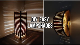 How to make simple and easy lampshade  DIY lampshade  home decoration ideas [upl. by Aidnyc]