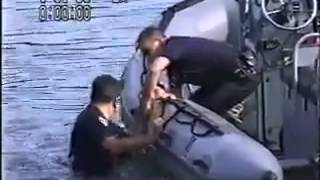 cops launching boat [upl. by Ahsinahs]