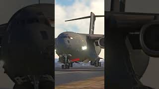 C17 Landing On Runway [upl. by Petta]