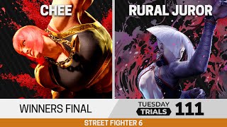 Tuesday Trials 111 SF6 Winners Final  Chee Marisa vs Rural Juror AKI [upl. by Gassman]